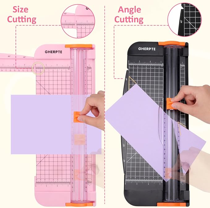 2 Set A4 Paper Cutter 12 Inch Titanium Paper Trimmer Scrapbooking Tool - Image 2