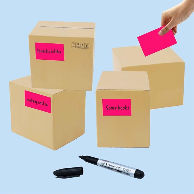 PARLAIM 3 x 5 inch Rectangle Sticker Labels Adhesive Color-Code Stickers - Image 5
