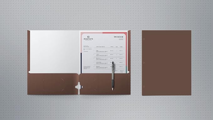 Better Office Products Two Pocket Portfolio Folders, Letter Size Paper Folders - Image 4