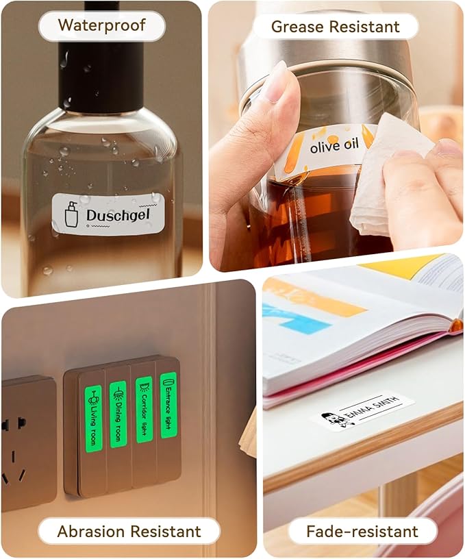 NIIMBOT Label Maker Machine Bluetooth Label Printer for School Home Office Organization, Wireless Mini Labeler D110 Upgraded Version, Label Machine with Label, White-DeskLoop Office