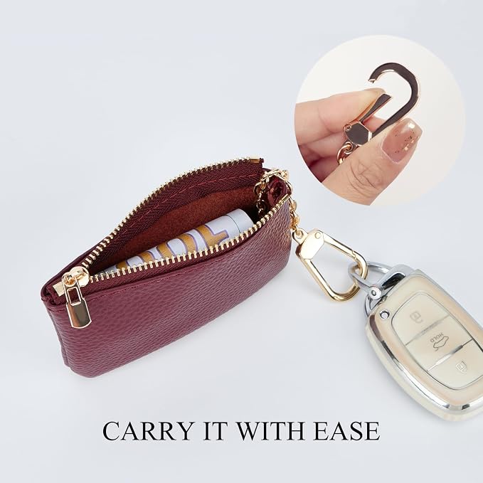Full Grain Leather Coin Purse - Image 6