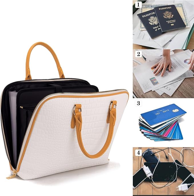 Accordian File Organizer Tote, Folder - Image 4