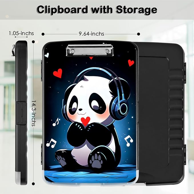 Clipboard with Storage, Office Supplies Nursing Clipboards Folder with Pen - Image 2