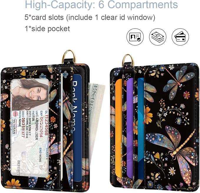Slim Credit Card Holder Wallet RFID Blocking Minimalist Wallets Lightweight - Image 6