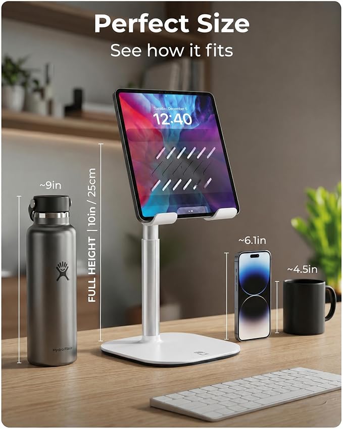 COOPER TabHolder, 7-10" Height Adjustable Tablet Stand, Premium iPad Stand - Image 9