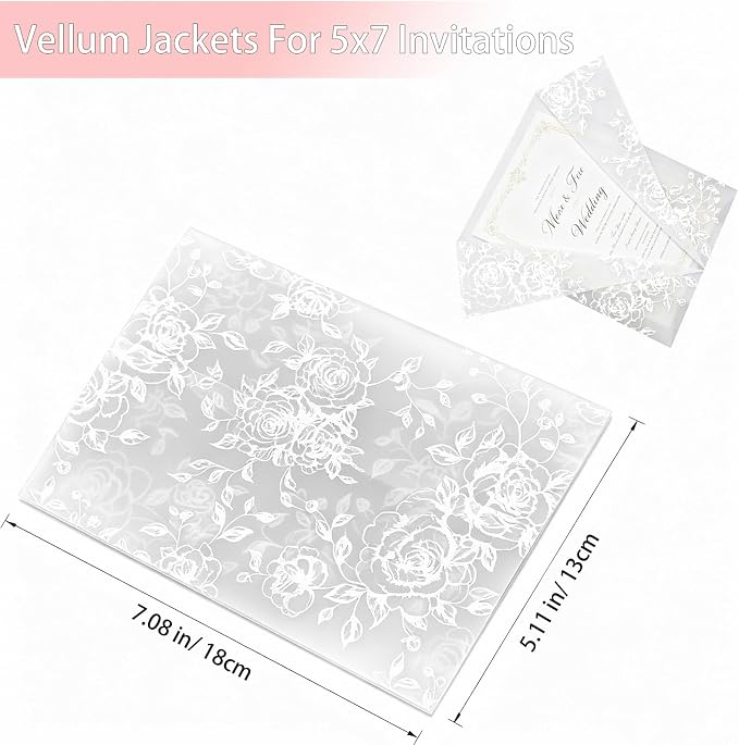 12 Pcs Translucent Vellum Outer Envelope Sleeves - Image 2