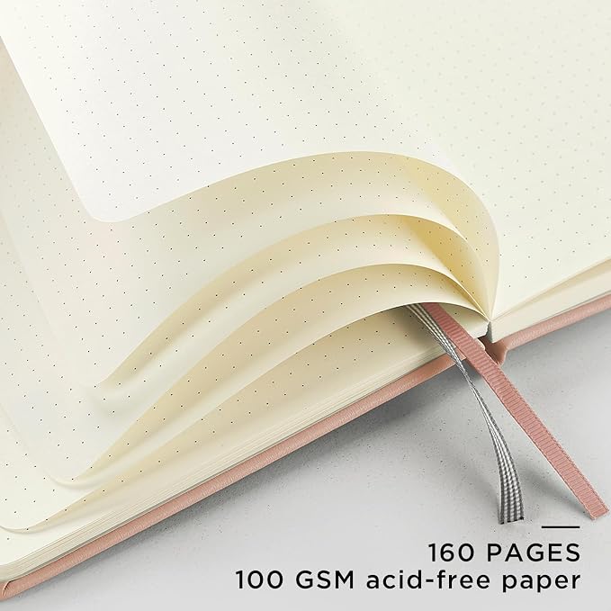 &And Per Se Dotted Journal Notebook, A5 Hardcover Leather Dotted Journal - Image 4