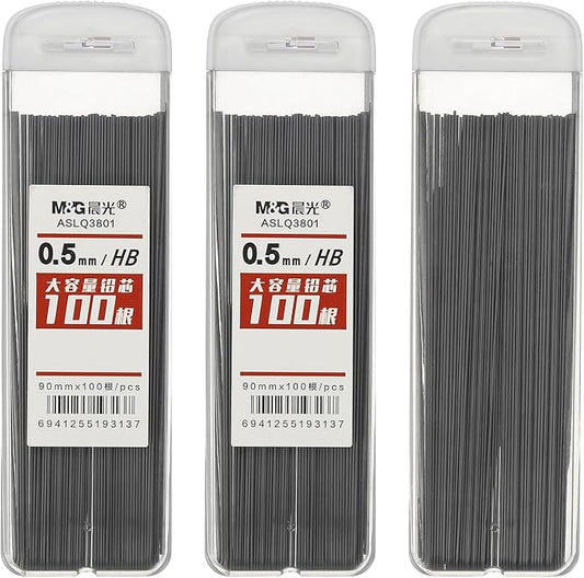 PATIKIL 300Pcs HB Mechanical Pencil Lead, 0.5mm Black Lead Refill Break by PATIKIL