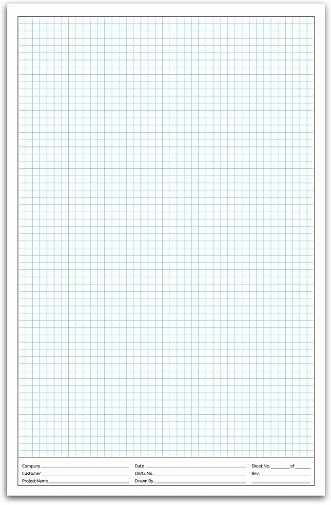 NextDayLabels - 11x17 Graph Paper Pad, by NextDayLabels