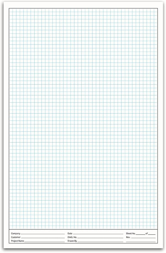 NextDayLabels - 11x17 Graph Paper Pad, by NextDayLabels