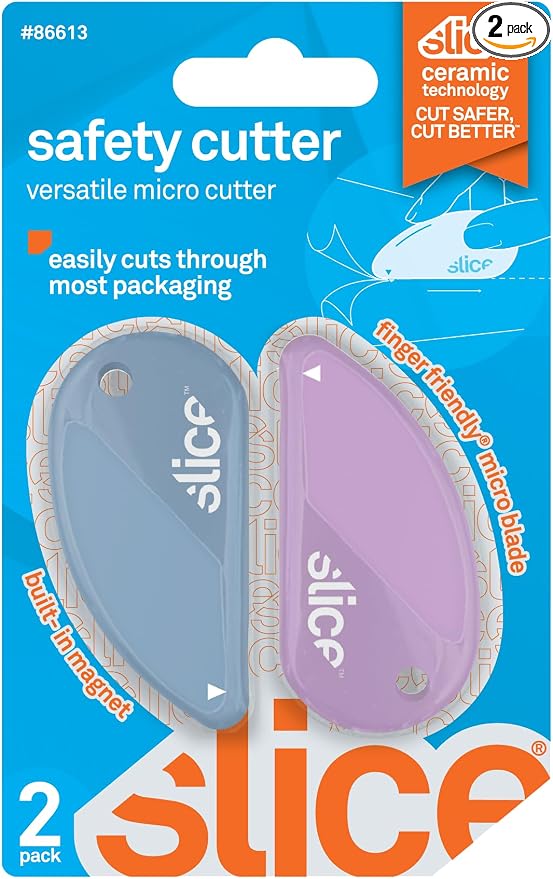 Slice Micro Safety Cutter | Safe Ceramic Box Cutter Lasting 11x Longer than by SliceInc