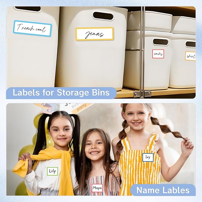 540Pcs Removable Labels, Colored Labels Stickers | Self-Adhesive Stickers - Image 6