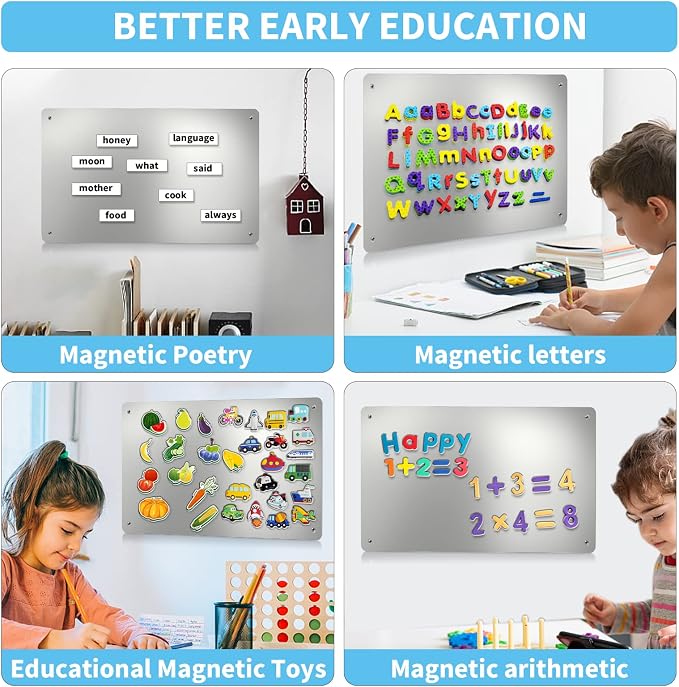 Magnetic Board, 17.1" x 11.8" Magnet Display, - Image 7