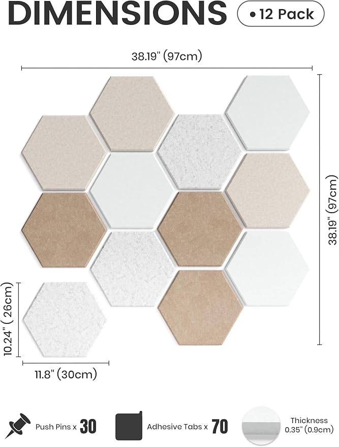 Fluxynara Hexagon Cork Board Alternative - Image 2