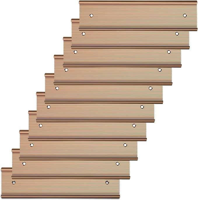 10 Pack Aluminum Name Plate Holders by Unknown