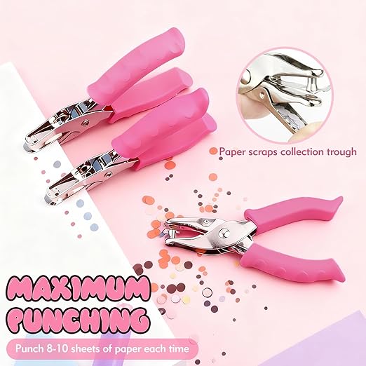 Single Hole Punch, Office and Classroom, Handheld Circle Small Hole Paper Punch - Image 3