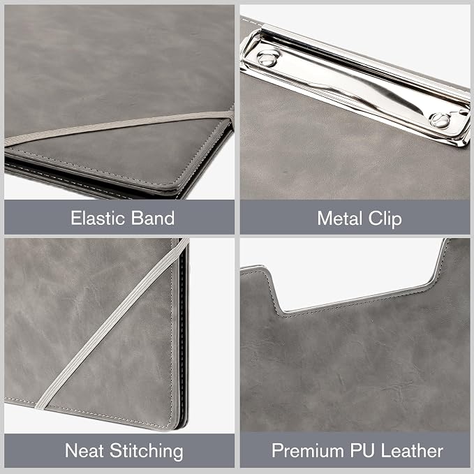ProCase Clipboard Folder Portfolio, Leather Business Padfolio Organizer Letter - Image 4