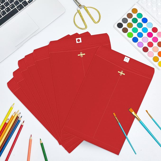 Geyee 50 Pcs 9 x 12 Inch Clasp Envelopes Letter Size Mailing Envelopes - Image 4