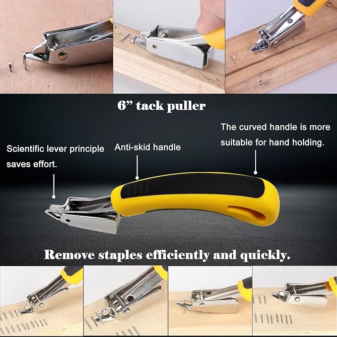 Sunxeke 4Pcs Upholstery Staple Remover Tool Set Including 7inch End Cutting - Image 4