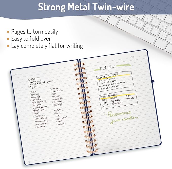 Forvencer A4 Lined Spiral Journal Notebook - Image 5