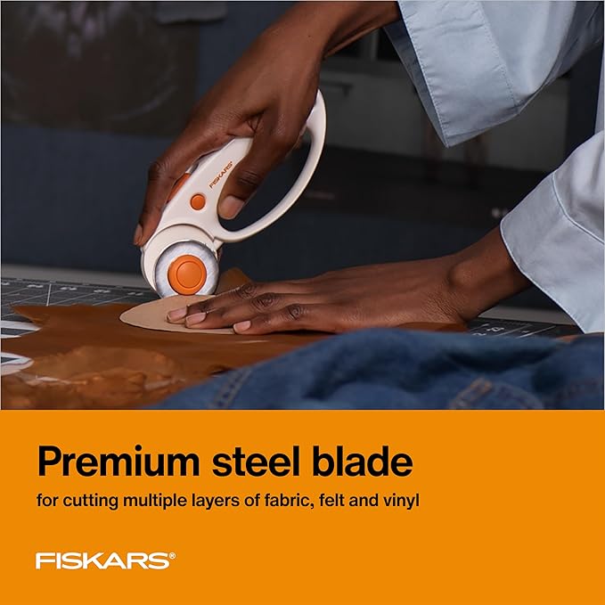 Fiskars 45mm Rotary Cutter for Fabric - Image 2