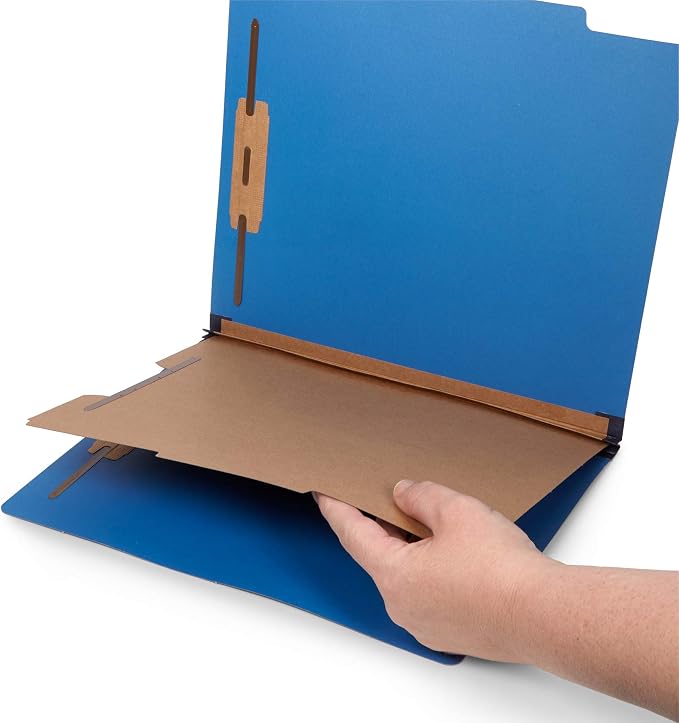 10 Dark Blue Classification Folders - Image 4