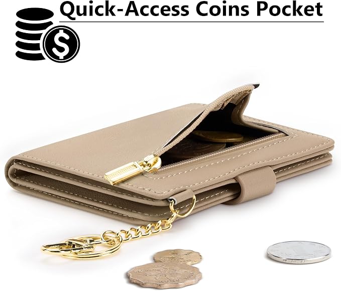 Airkit Small Wallet Women RFID, PU Leather Card Holder - Image 3