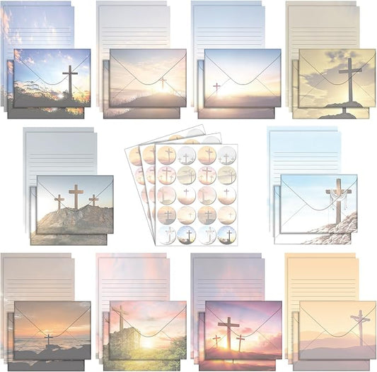 TaoBary 160 Pcs Stationery Paper Set 50 Double Sided Stationery Papers by TaoBary