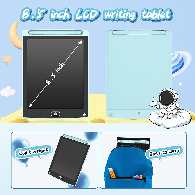 8 Pack LCD Writing Tablet for Kids, Colorful Toddler Drawing Tablet Doodle Board - Image 3