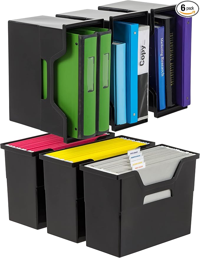 IRIS USA Medium Portable Desktop File Box by IRISUSA