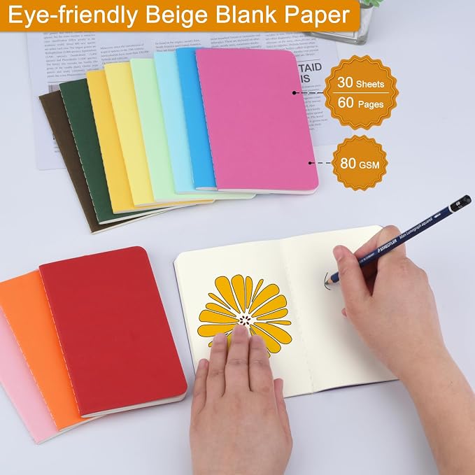 ZCZN 120 Pack Mini Pocket Notebooks Bulk, 3.5 X 5.5 Inches Mini Journals - Image 4