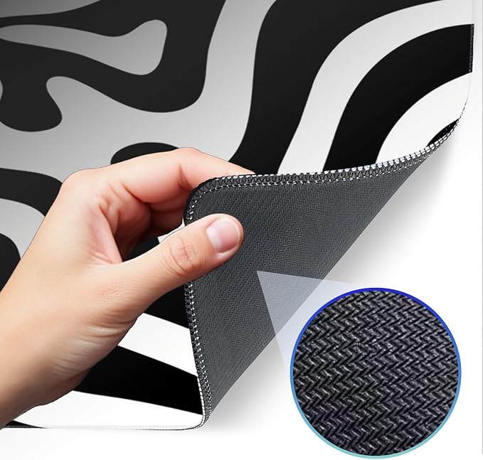 Gaming Mouse Pad, Non-Slip Rubber Bottom Stitched Edges, Suitable - Image 4