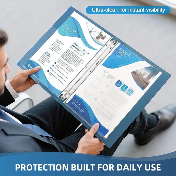 500 Pack Sheet Protectors, Top Loading Reinforced 3-Hole Page | Protectors - Image 6