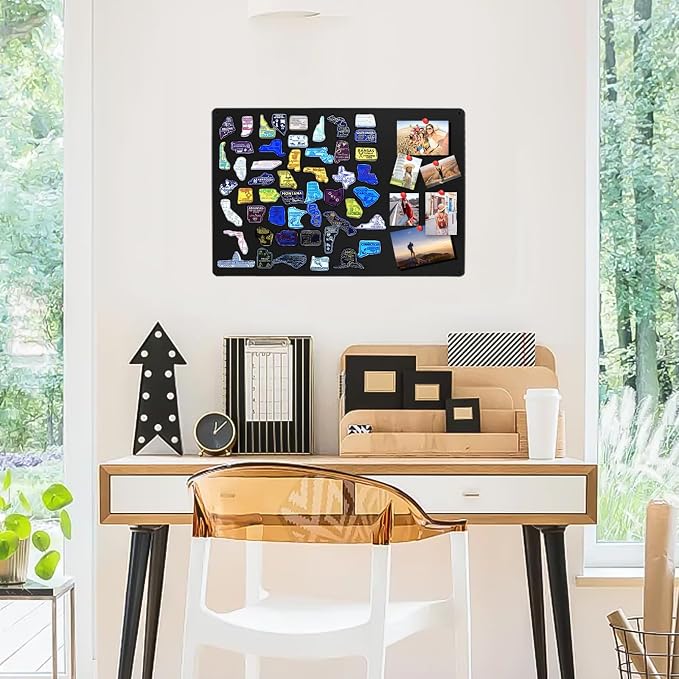 MAXECHO 2 Pack Black Magnetic Bulletin Board, 17.5"×13.5" Magnet Boards - Image 5