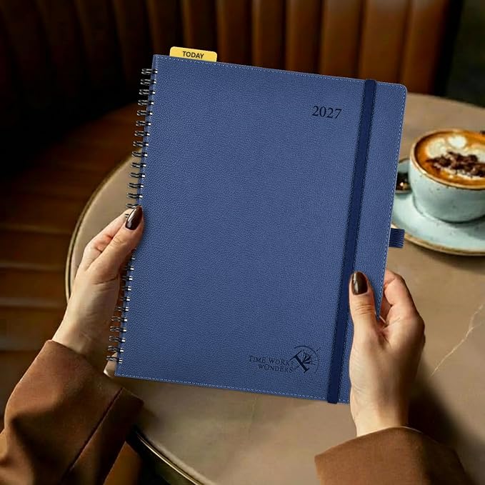 POPRUN 2027 Planner, 8.5" x 10.5" Weekly Calendar Book, Daily Appiontment Book - Image 7