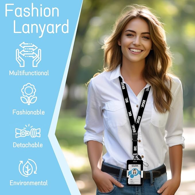 Piefly Lanyards for Id Badges, Funny Badge Holder - Image 2
