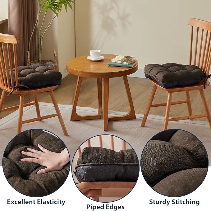 IASEAHK Chair Cushions for Dining Chairs, Seat Cushions for Kitchen Chairs - Image 4