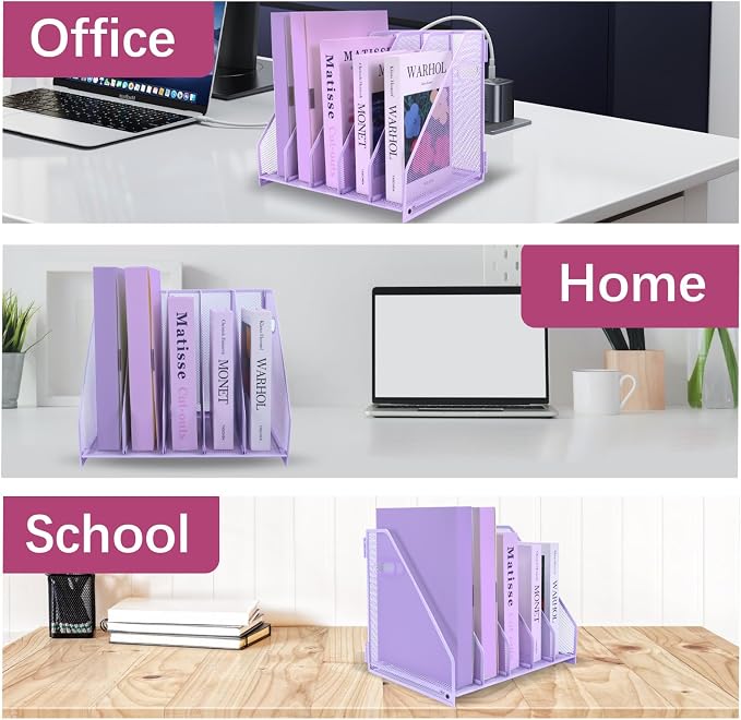 Desk Organizers, Metal Magazine File Holder - Image 7