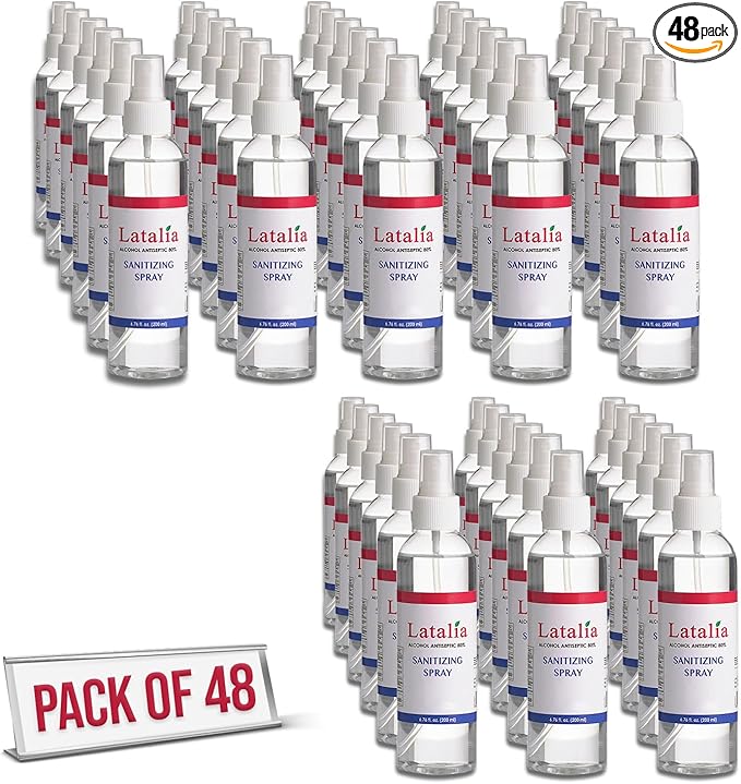 Hand Sanitizer Spray - Pack of 48 Unscented Spray Hand Sanitizer for Handsl (6.67 fl. oz)-DeskLoop Office