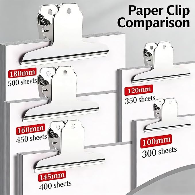 Extra Large Bull Paper Clips, 6.3 Inch - Image 5