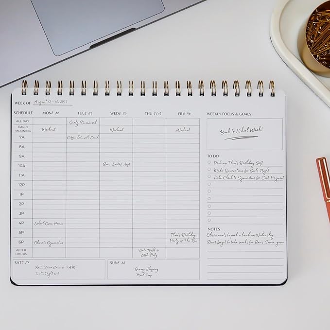 Merely Home Undated Weekly Business Planner | 8.25” x 11.75” ADHD Organizer | - Image 7