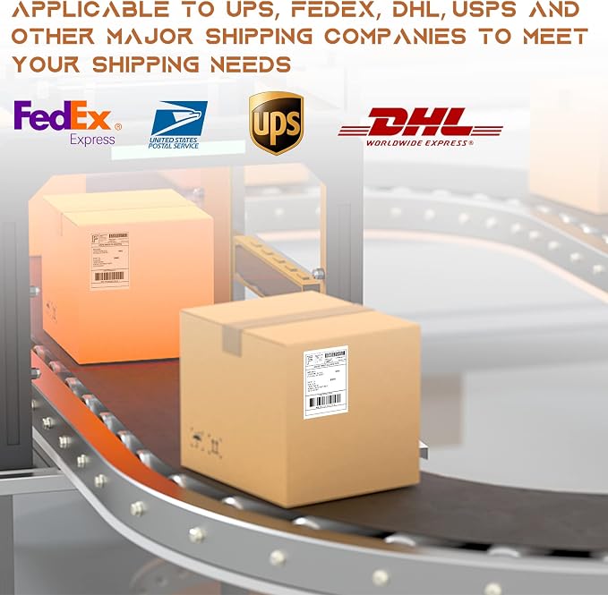 MFLABEL 4x6 Direct Thermal Labels 4" x 6" Perforated Shipping Labels Compatible - Image 5