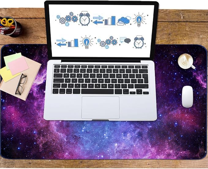 Extended Gaming Mouse Pad, Large Desk Pad Laptop Computer Keyboard Mat - Image 6