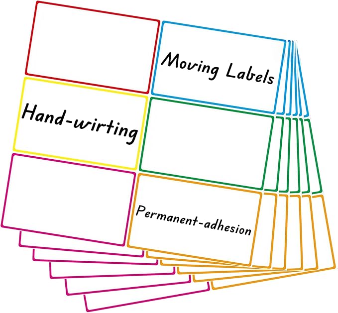 5" x 3" Large Moving Labels for Boxes, Packing Supplies for Moving Color Coded by Unknown