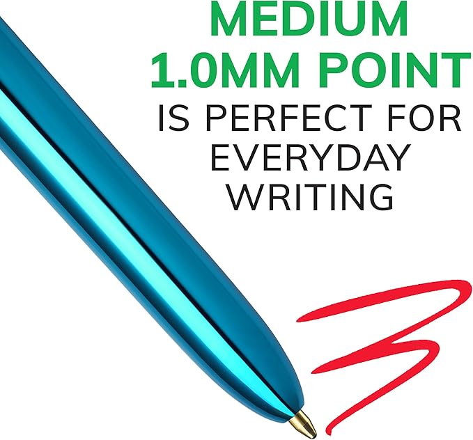 BIC 4-Color Original Retractable Ball Pens, Medium Point, 1-Count Pack - Image 5