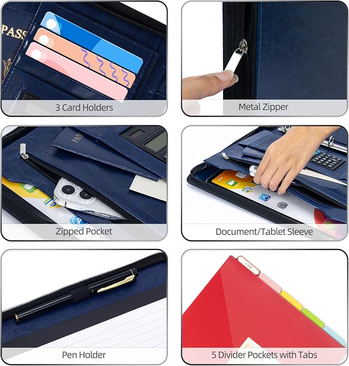 Ospelelf 3 Ring Portfolio Binder - Image 4