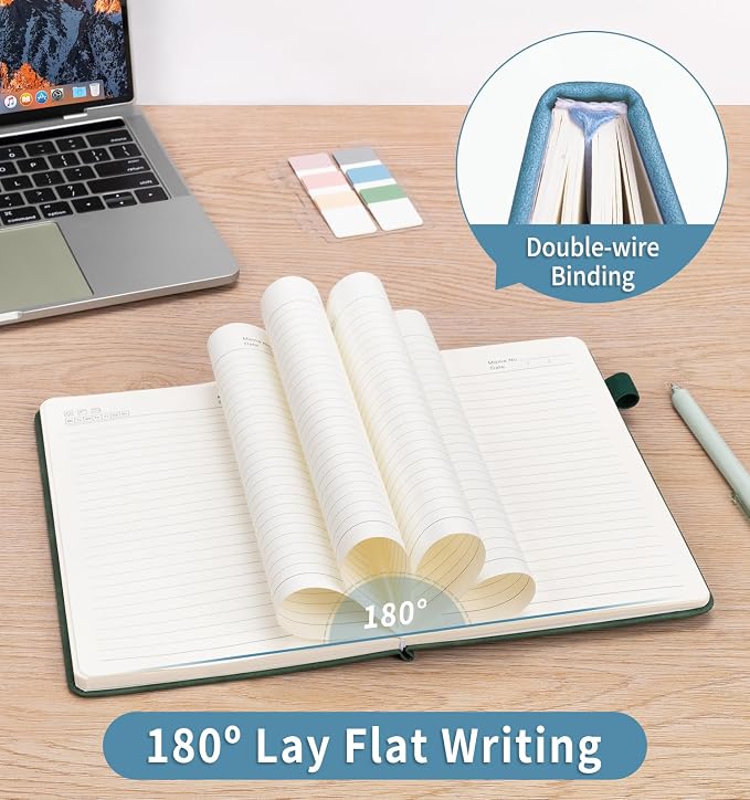 Lined Journal Notebook for Women Men, A5 Hardcover Leather Journals for Writing - Image 5