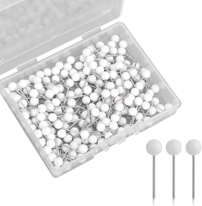 200pcs Map Push Pins, Round Head Map Tacks by XIHIRCD