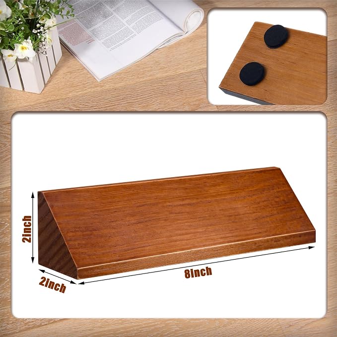 Eersida 2 Pcs Blank Business Wood Name Plate - Image 2