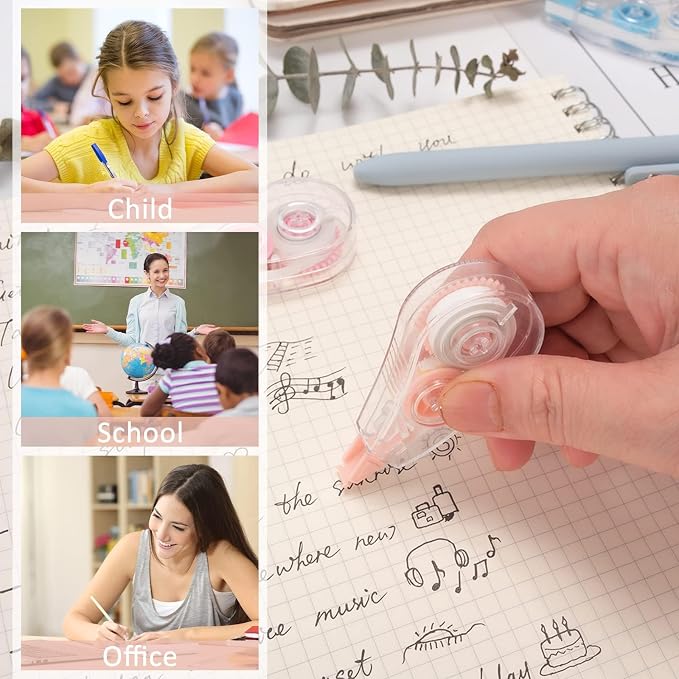 10 Pack Correction Tape, Colorful Mini Tape - Image 7